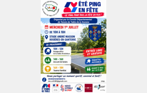 Eté Ping en Fête à Rosieres en Santerre